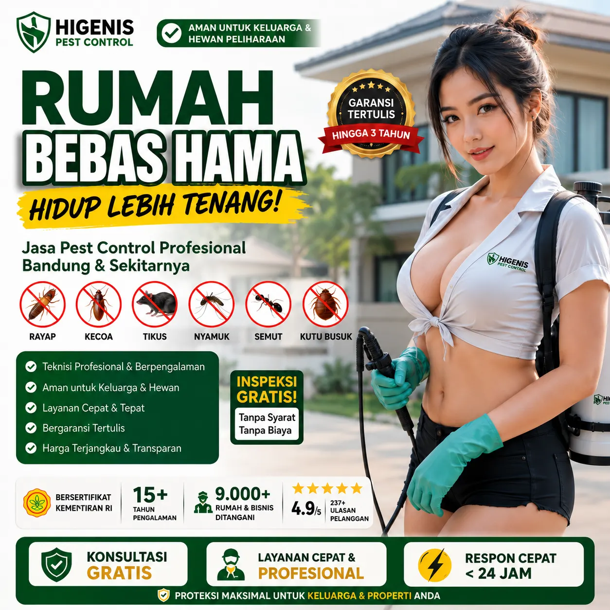 Higenis Pest Control Front Black 